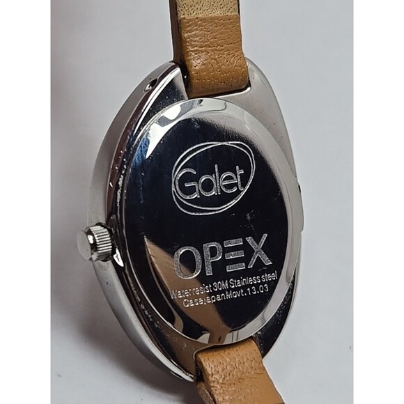 Opex Womens Quartz Wrap Watch Oval Dial New Battery Tan Leather Strap 30M Petite - Picture 12 of 13